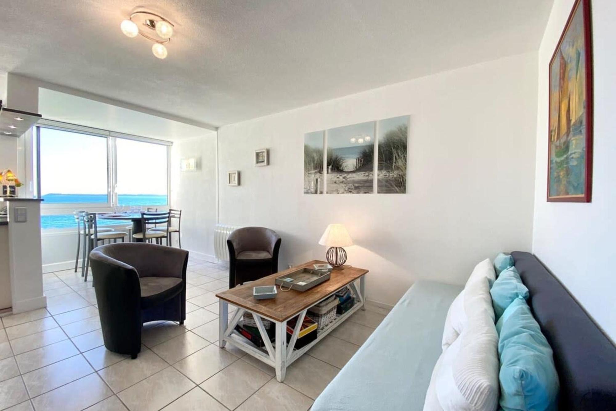 Superbe T3 Cosy Vue Mer 180 Ploemeur Exteriör bild