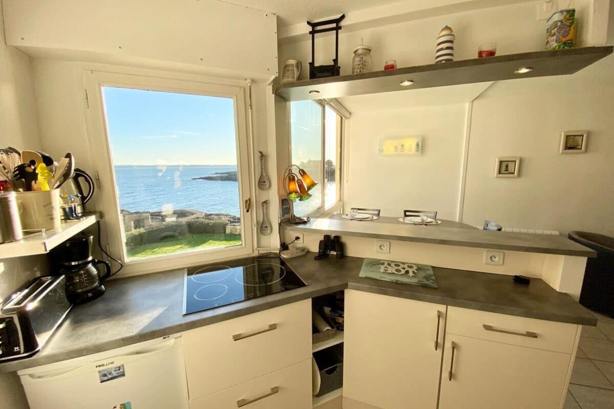 Superbe T3 Cosy Vue Mer 180 Ploemeur Exteriör bild